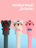 Ручка-прикол Calligrata «Кошка», синий стержень, гелевая, МИКС - Фото 2