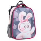 Рюкзак каркасный 38 х 30 х 16 см, эргономичная спинка, Calligrata Probag "Зайчик" (школьный, с ситемой роста) 7574270 - фото 4412971