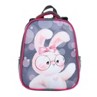 Рюкзак каркасный 38 х 30 х 16 см, эргономичная спинка, Calligrata Probag "Зайчик" (школьный, с ситемой роста) 7574270 - фото 4412973