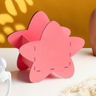 Кашпо деревянное "Звезда" 20х11х18 см коралловый 7609032