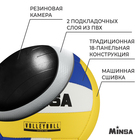 Мяч волейбольный MINSA, ПВХ, машинная сшивка, 18 панелей, р. 5 - фото 8092460