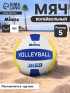 Волейбольный мяч MINSA SM 013, машинная сшивка, 18 панелей, р. 5, PVC - Фото 1