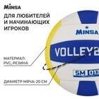 Мяч волейбольный MINSA SM 013, ПВХ, машинная сшивка, 18 панелей, р. 5 - Фото 2