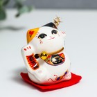 Сувенир керамика "Манэки-нэко - удовольствие" 4,5х3,8х4,6 см набор 5 шт - фото 7343283