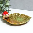 Сувенир керамика подставка "Листочек и животное" МИКС 6,5х14,5х11 см - фото 21488184