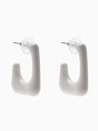 Серьги акриловые «Тренд» рамка, цвет белый - Фото 3