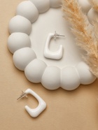 Серьги акриловые «Тренд» рамка, цвет белый - Фото 1