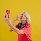 Серьги акриловые «Тренд» рамка, цвет ярко-малиновый - Фото 3