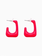 Серьги акриловые «Тренд» рамка, цвет ярко-малиновый - Фото 5