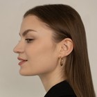 Серьги кольца плетеные QF «Объятие», d=2.5 см, цвет золото - Фото 2