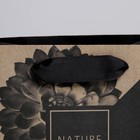 Пакет подарочный крафтовый квадратный, упаковка, «Nature», 14 х 14 х 9 см - Фото 3