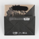 Пакет подарочный крафтовый квадратный, упаковка, «Nature», 14 х 14 х 9 см - Фото 4