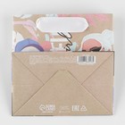Пакет подарочный крафтовый квадратный, упаковка, «Beautiful», 14 х 14 х 9 см - Фото 4