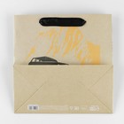 Пакет подарочный крафтовый квадратный, упаковка, «Discovery», 22 х 22 х 11 см - Фото 5