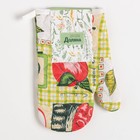 Варежка-прихватка Доляна "Яблочки" 23*15 см, 100%пэ - Фото 4