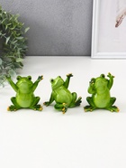 Фигурка полистоун лак «Лягуха - приветствие», 8×6×8 см, МИКС - Фото 1