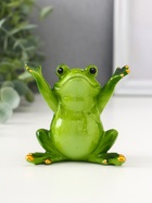 Фигурка полистоун лак «Лягуха - приветствие», 8×6×8 см, МИКС - Фото 2