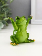 Фигурка полистоун лак «Лягуха - приветствие», 8×6×8 см, МИКС - Фото 3