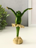 Фигурка полистоун лак «Лягуха балерина: полёт», 17×7×10 см - Фото 4