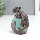 Сувенир керамика "Дракон на жемчужине" голубая глазурь 8,5х6,3 см  (артикул 7338664)  большой выбор товаров оптом и в розницу по низким ценам с доставкой