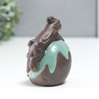 Сувенир керамика "Дракон на жемчужине" голубая глазурь 8,5х6,3 см  (артикул 7338664)  большой выбор товаров оптом и в розницу по низким ценам с доставкой