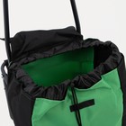 Сумка-тележка с сиденьем на шнурке, цвет чёрный/зелёный - Фото 6