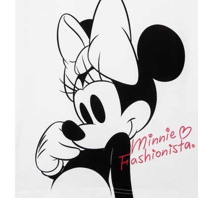 Футболка Minnie Fashionista Минни Маус, белая, размер 46