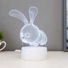 Светильник сенсорный «Кролик» LED 7 цветов USB/от батареек белый - Фото 1