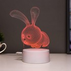 Светильник сенсорный «Кролик» LED 7 цветов USB/от батареек белый - Фото 4