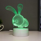 Светильник сенсорный «Кролик» LED 7 цветов USB/от батареек белый - Фото 5