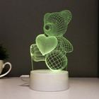 Светильник сенсорный «Мишутка» LED 7 цветов USB/от батареек белый - Фото 8