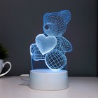 Светильник сенсорный «Мишутка» LED 7 цветов USB/от батареек белый - Фото 9