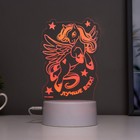 Светильник сенсорный "Лучше всех" LED 7 цветов USB/от батареек белый RISALUX - фото 44359737