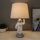 Настольная лампа 16867/1 E14 40Вт бело-серебряный 22,5х22,5х42 см RISALUX - фото 6543612