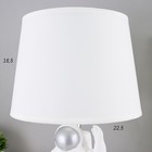 Настольная лампа 16867/1 E14 40Вт бело-серебряный 22,5х22,5х42 см RISALUX - Фото 8
