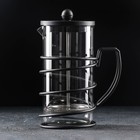 Чайник заварочный френч - пресс «Лофт», 1 л, цвет чёрный - фото 16417951