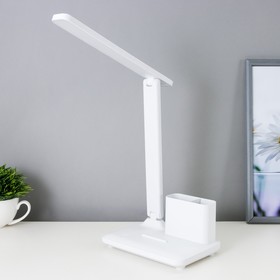 Настольная лампа сенсорная LED 10Вт АКБ USB белый 17х25,5х29 см