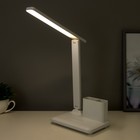Настольная лампа сенсорная LED 10Вт АКБ USB белый 17х25,5х29 см - Фото 2
