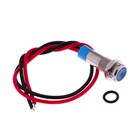 Светодиод, 12 В, 7,8 ×16,5 мм, посадочный d=6 мм, синий - Фото 2