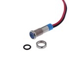 Светодиод, 12 В, 7,8 ×16,5 мм, посадочный d=6 мм, синий - Фото 1