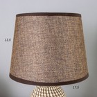 Лампа настольная с абажуром "Рабица коричневый" Е14 18х18х29 см RISALUX - Фото 5