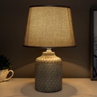 Лампа настольная 48467/1 E14 серый 40 Вт 20×20×31 см RISALUX - Фото 6