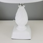 Лампа настольная «Шанталь» 1хЕ14 40 Вт белый 20×20×30 см RISALUX - фото 21488973