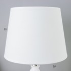 Лампа настольная «Шанталь» 1хЕ14 40 Вт белый 20×20×30 см RISALUX - фото 21488974