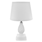 Лампа настольная «Шанталь» 1хЕ14 40 Вт белый 20×20×30 см RISALUX - фото 21488976