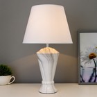Лампа настольная «Ильмрамор» 1хЕ27 40 Вт серый 25×25×42 см RISALUX - фото 21488985