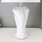 Лампа настольная «Ильмрамор» 1хЕ27 40 Вт серый 25×25×42 см RISALUX - фото 21488987