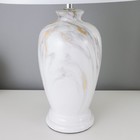 Лампа настольная "Ильмрамор" 1хЕ14 40Вт бежевый 25х25х42 см - фото 804732401