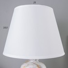 Лампа настольная "Ильмрамор" 1хЕ14 40Вт бежевый 25х25х42 см - фото 804732402