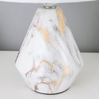 Лампа настольная «Ильмрамор» 1хЕ14 40 Вт бежевый 17.5×17.5×30.5 см RISALUX - фото 3772106